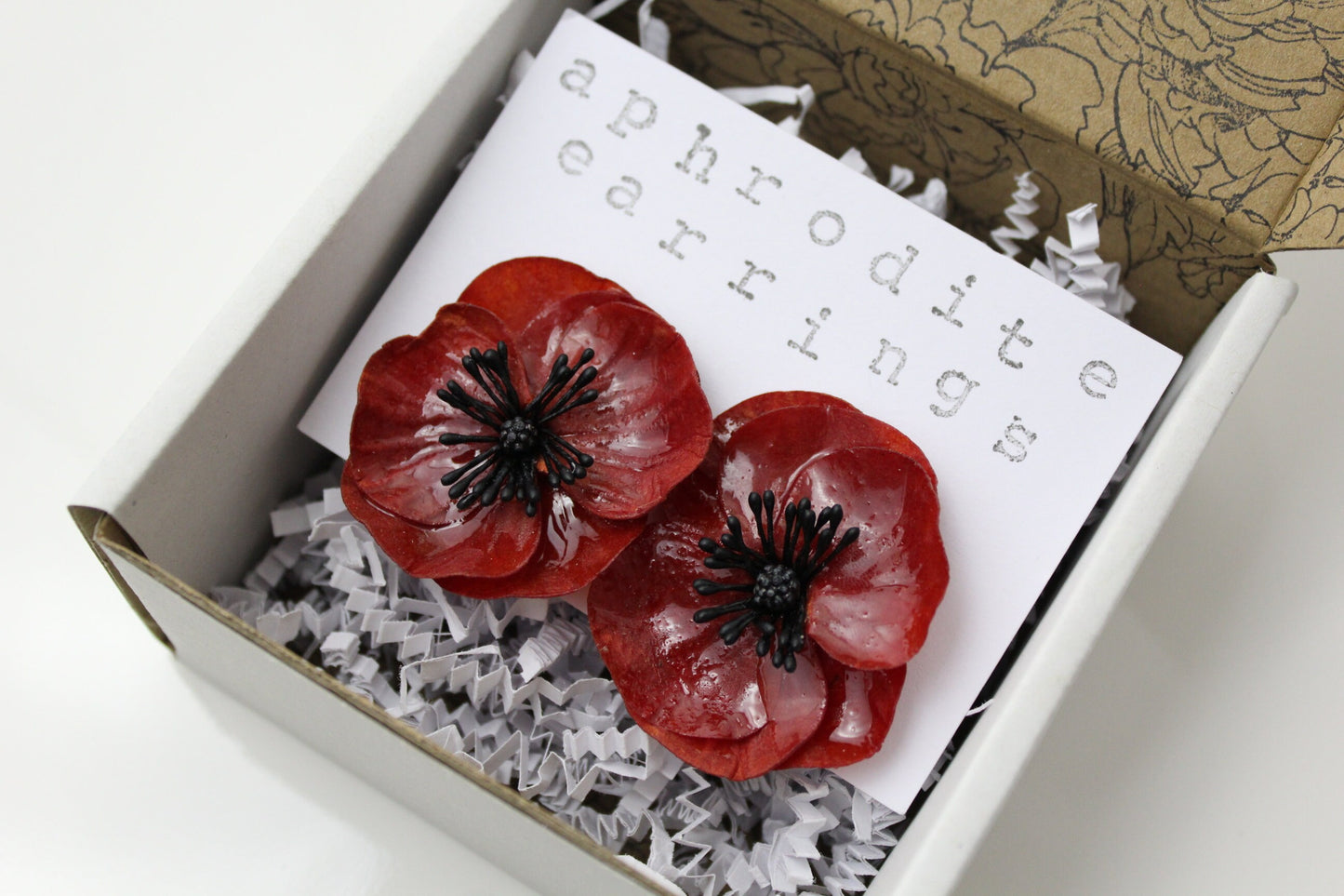 poppy earrings