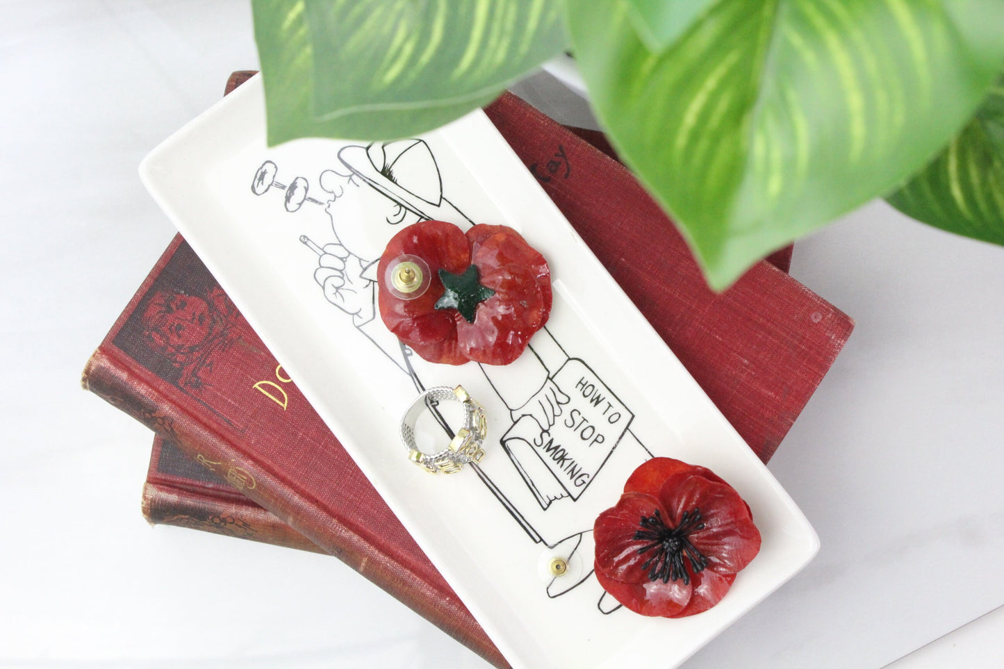 poppy earrings