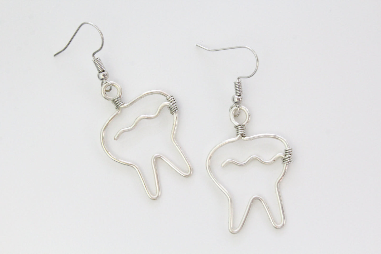 wire earrings | tooth