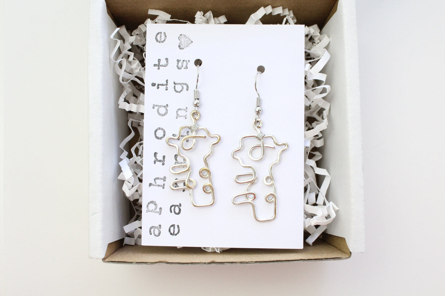 wire earrings | key