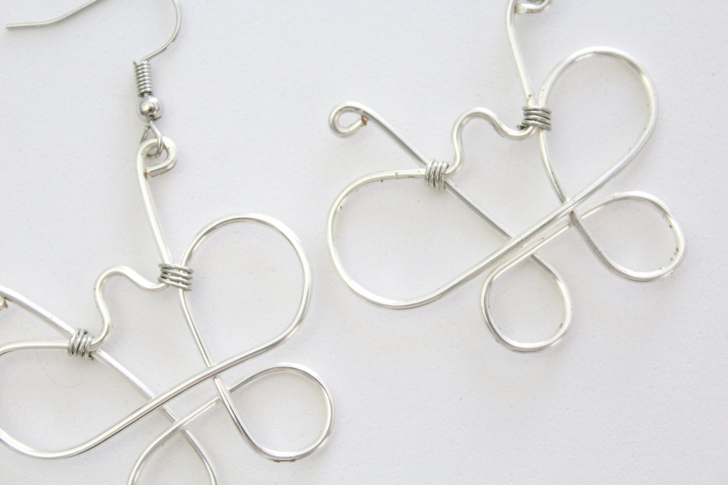 wire earrings | butterfly