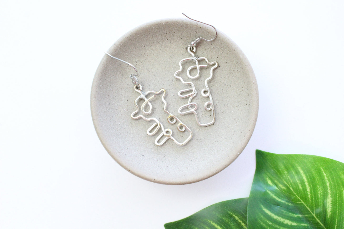 wire earrings | key