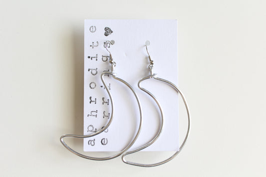 wire earrings | moons