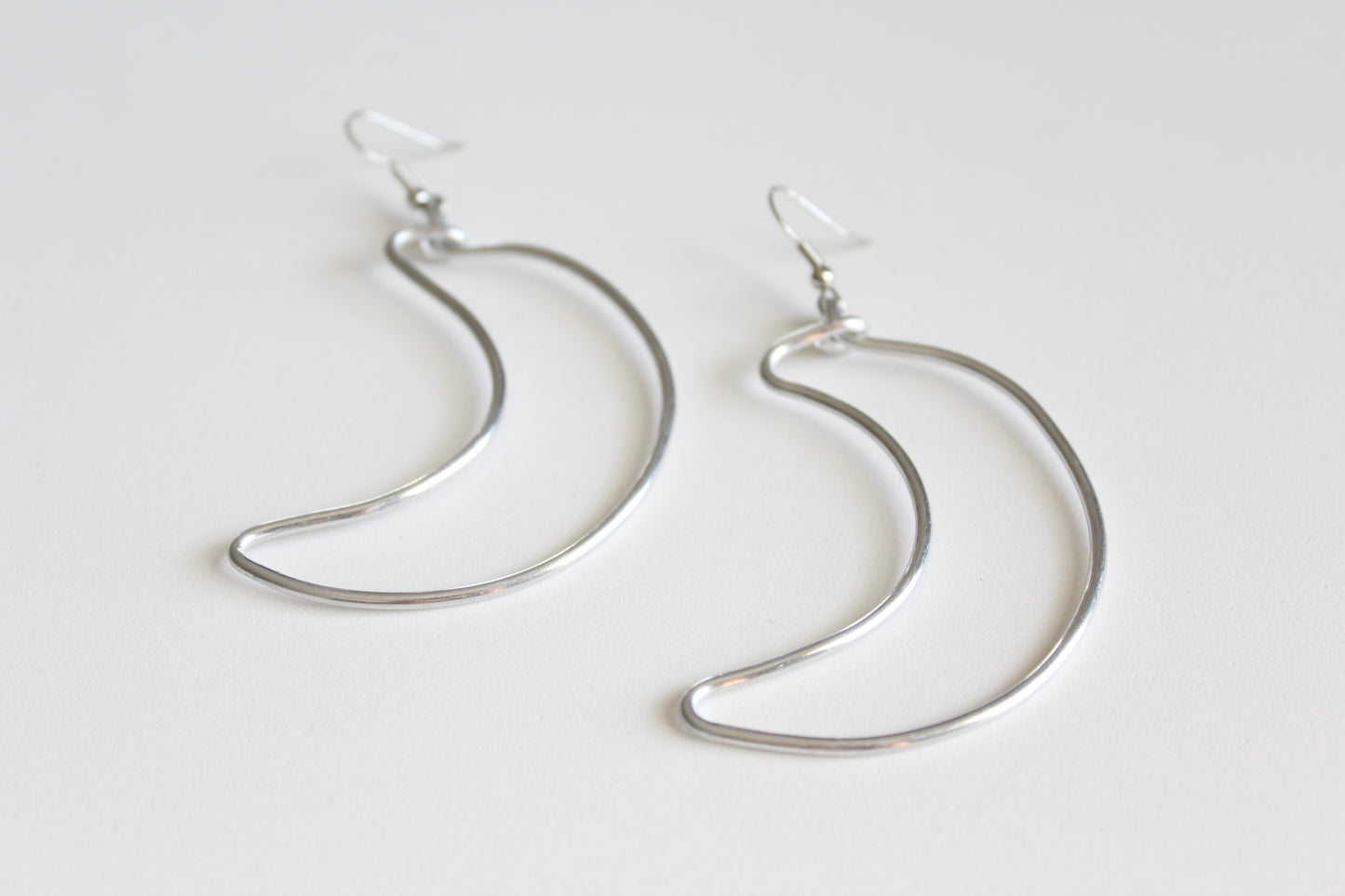 wire earrings | moons