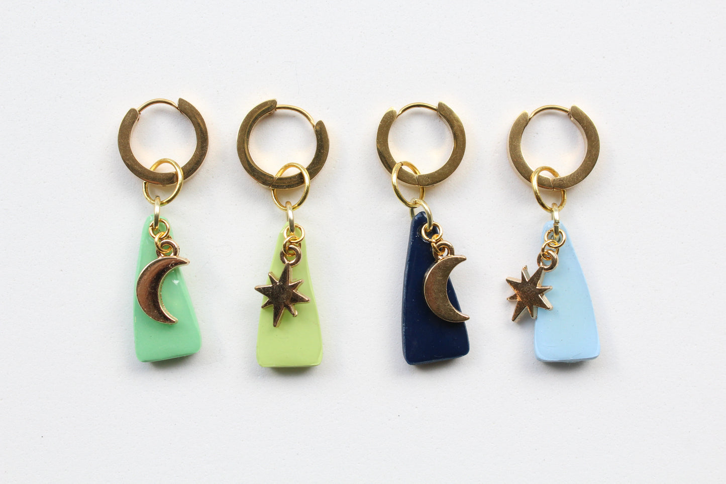 clay earrings | charm