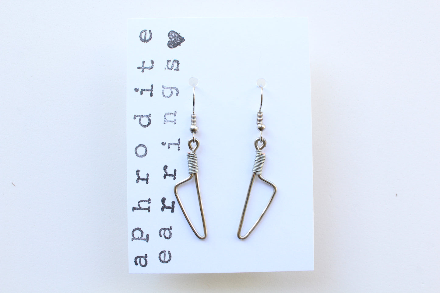 wire earrings | knife