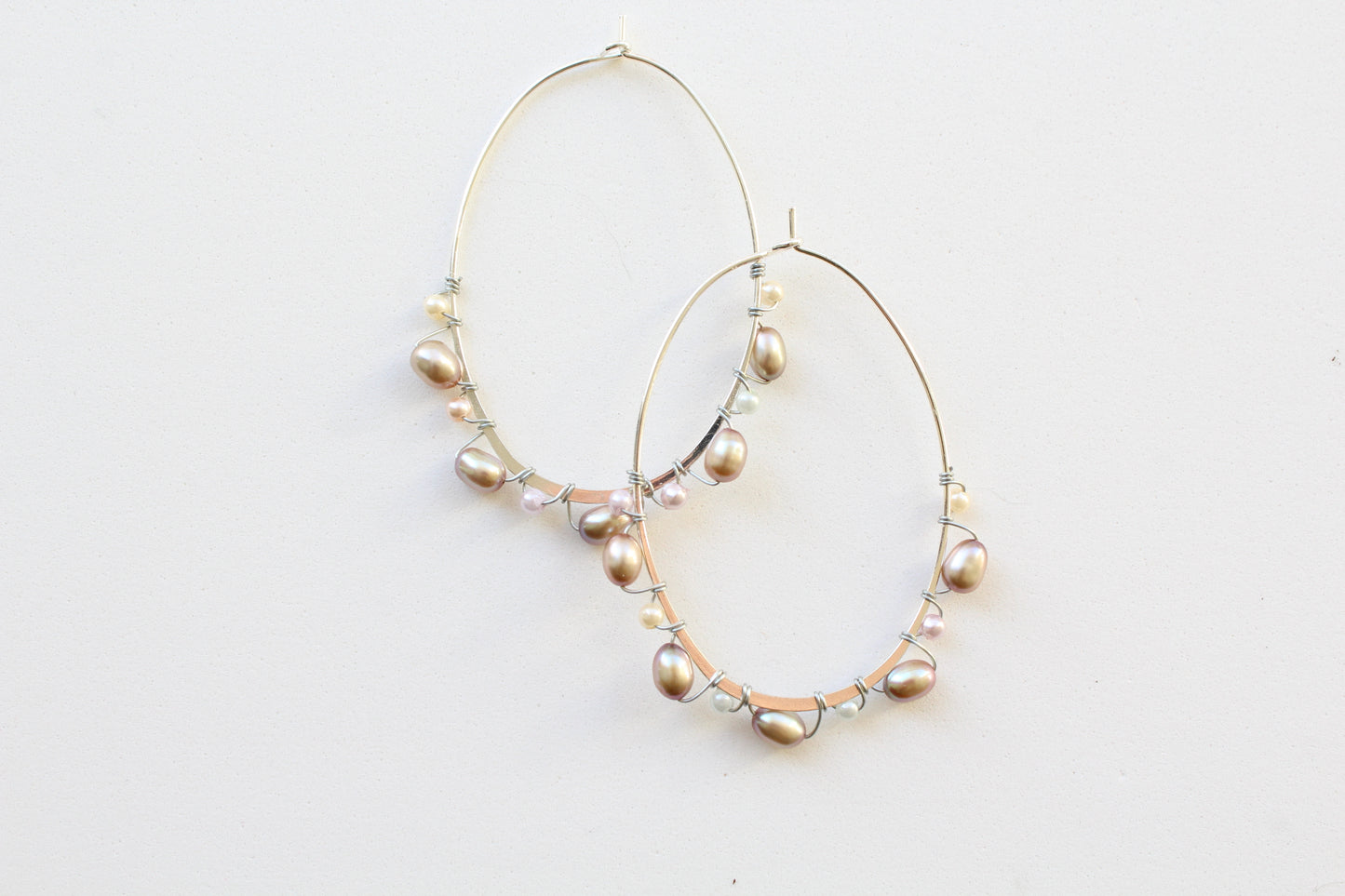 silver hoop earrings