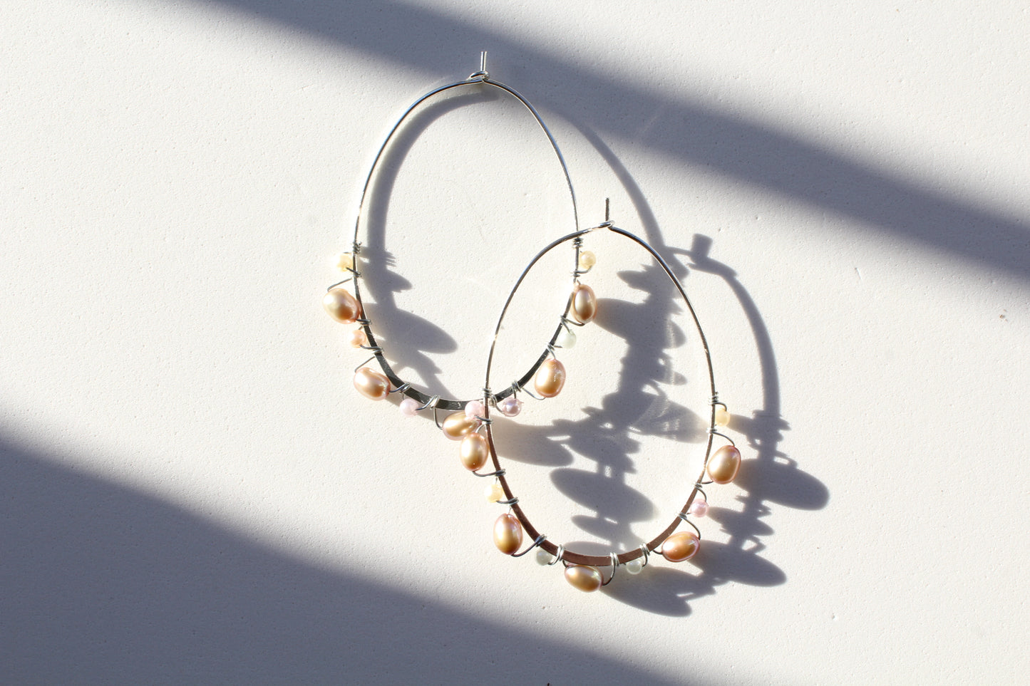 silver hoop earrings