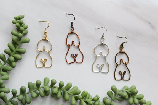 wire earrings | woman