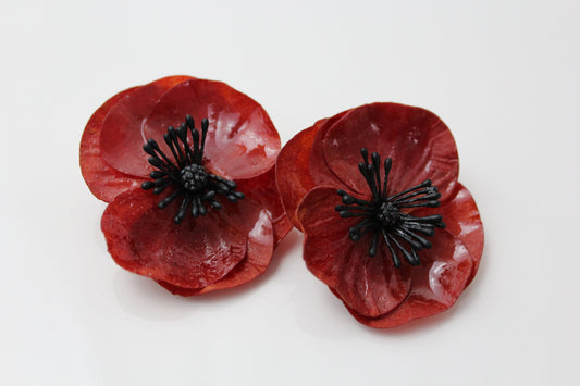 poppy earrings