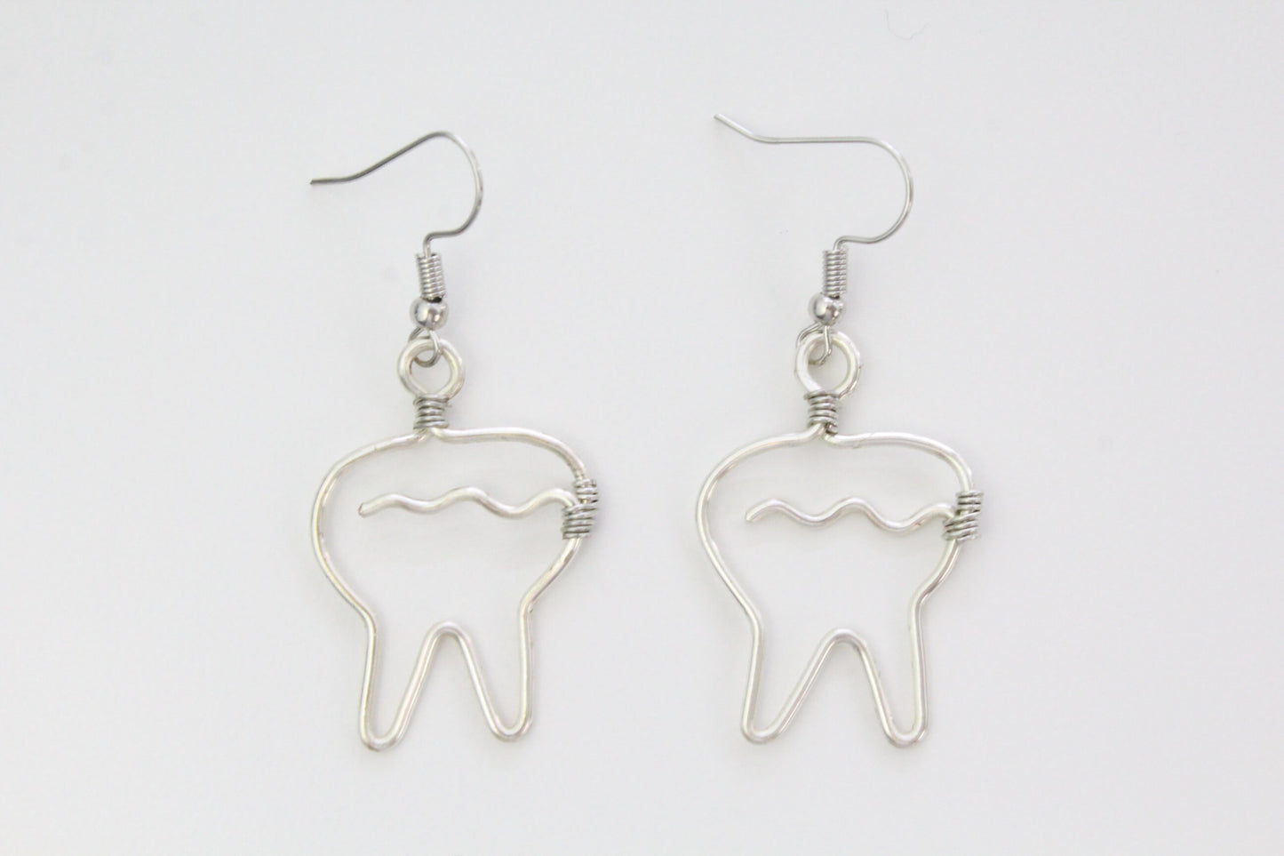 wire earrings | tooth