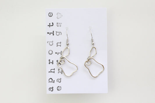 wire earrings | pear